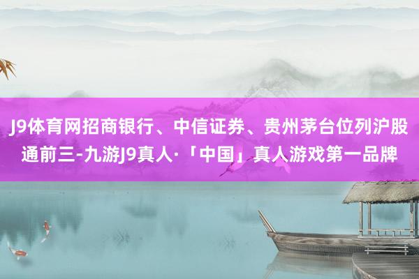 J9体育网招商银行、中信证券、贵州茅台位列沪股通前三-九游J9真人·「中国」真人游戏第一品牌