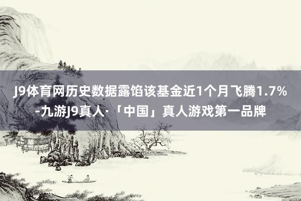 J9体育网历史数据露馅该基金近1个月飞腾1.7%-九游J9真人·「中国」真人游戏第一品牌