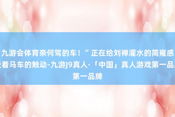 九游会体育奈何驾的车!”正在给刘禅灌水的简雍感受着马车的触动-九游J9真人·「中国」真人游戏第一品牌