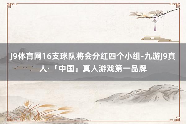 J9体育网16支球队将会分红四个小组-九游J9真人·「中国」真人游戏第一品牌
